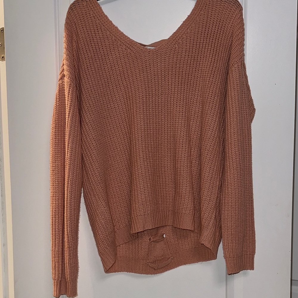 Ultra Flirt V-Neck Blush Sweater